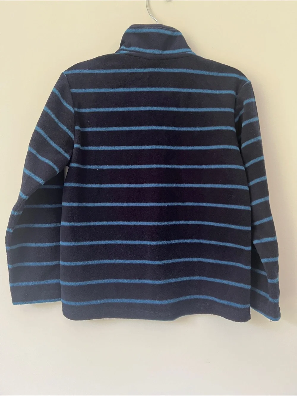 Gymboree Black and Blue Striped Quarter-Zip Sweater